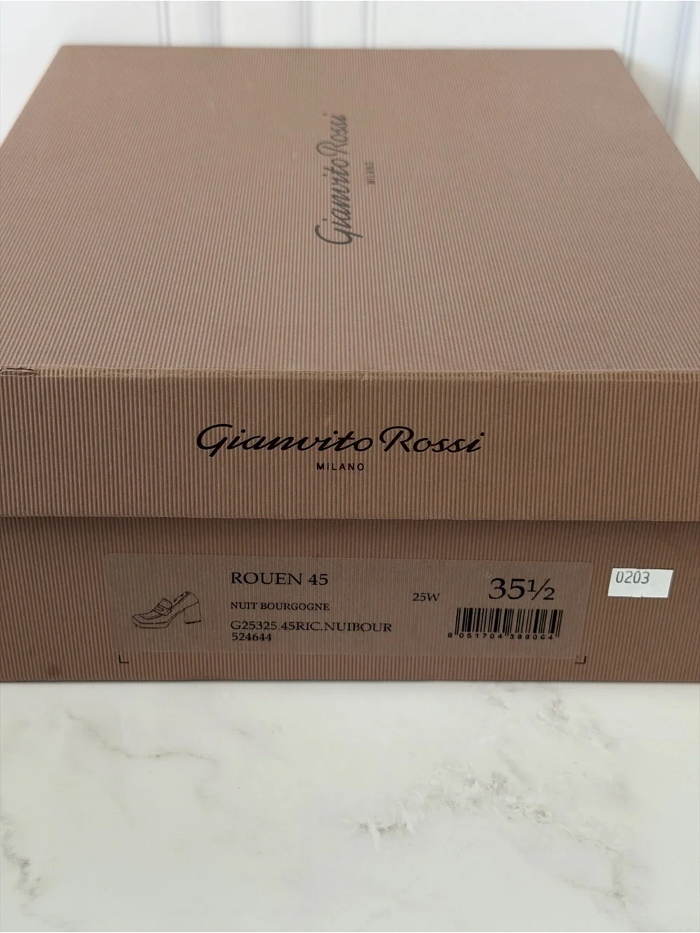 Gianvito Rossi Dark Brown Patent Leather Platform Loafers